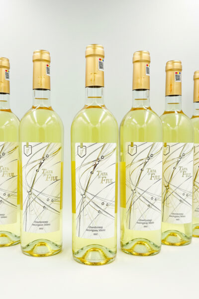 Pachet PROMO 5+1 GRATIS Tata și Fiul Chardonnay & Sauvignon Blanc 0.75L - Vin alb sec