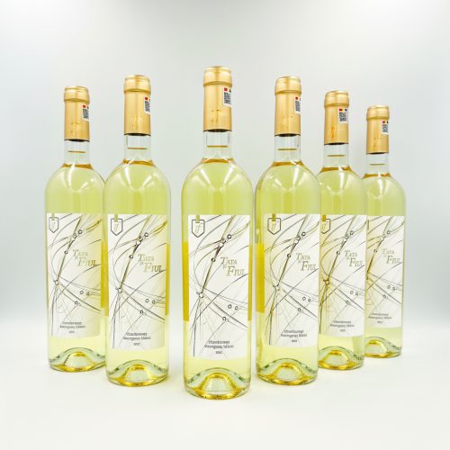 Pachet PROMO 5+1 GRATIS Tata și Fiul Chardonnay & Sauvignon Blanc 0.75L - Vin alb sec