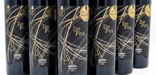 Pachet PROMO 5+1 GRATIS  Tata și Fiul Merlot barrique 0.75L - Vin roșu sec