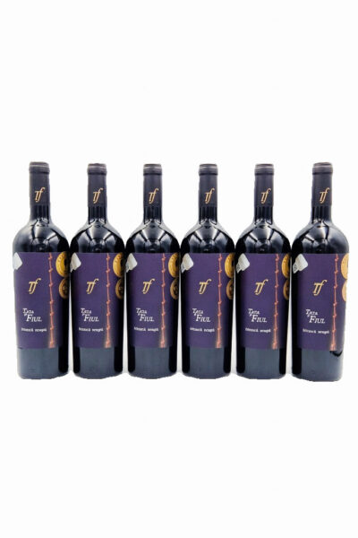Pachet PROMO 5+1 GRATIS Tata și Fiul Fetească Neagră 0.75L - Vin roșu sec