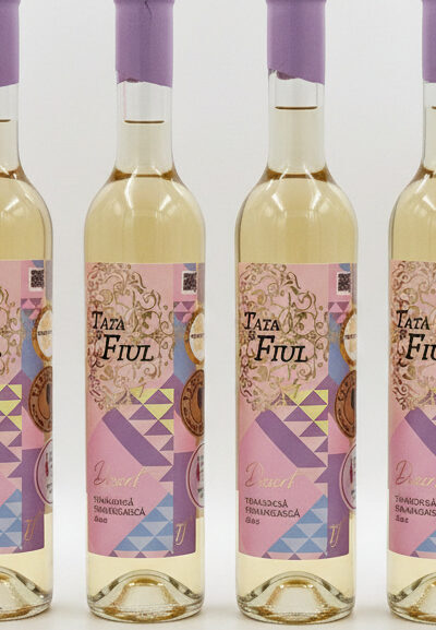 Pachet PROMO 5+1 GRATIS Tata și Fiul Desert Tămâioasă Românească 0.5L - Vin alb dulce