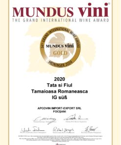 Alternative view of Pachet PROMO 5+1 GRATIS Tata și Fiul Desert Tămâioasă Românească 0.5L  - Vin alb dulce