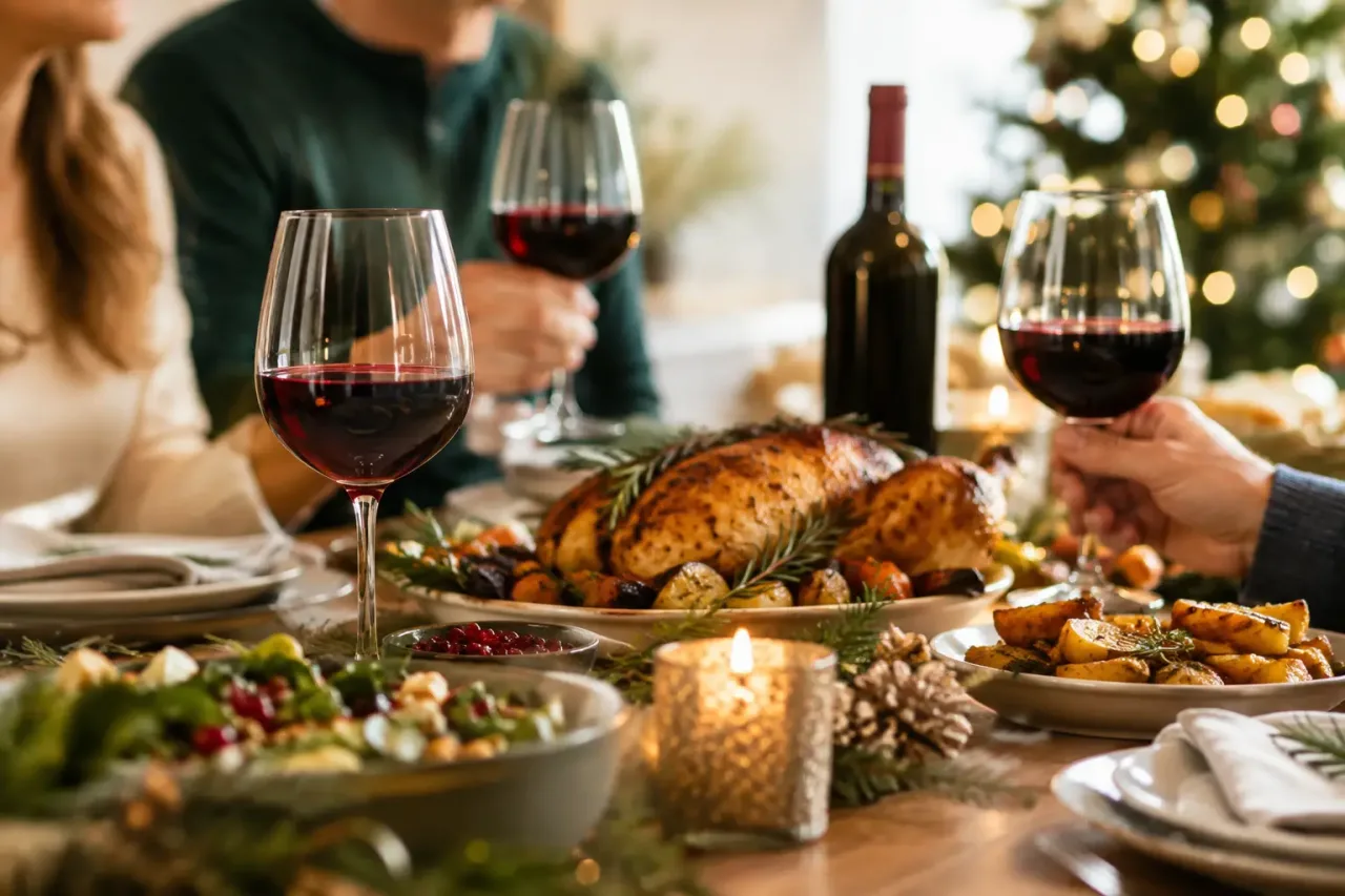 Vin pentru mese festive care adună familia
